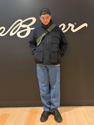 MULTI-POCKET-HOODIEを使ったコーディネート⚫️🔵🟢