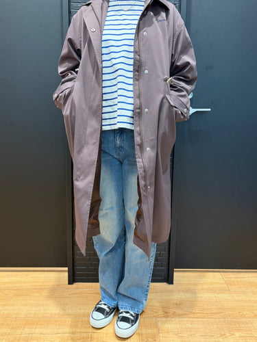 LONGLINE-COATを使ったコーディネート🔵⚪️🟤