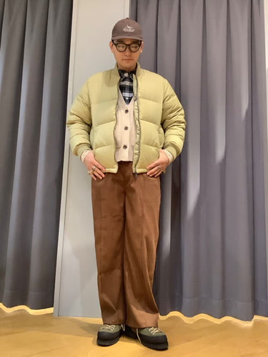 BASIC DOWN BOMBERを使ったコーディネート🟡⚪️🟢