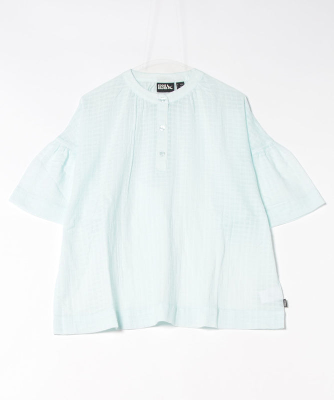 プレイド シアーブラウス/PLAID SHEER BLOUSE