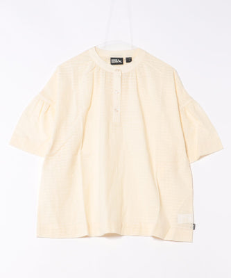 プレイド シアーブラウス/PLAID SHEER BLOUSE