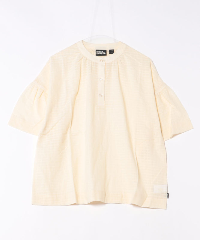 プレイド シアーブラウス/PLAID SHEER BLOUSE