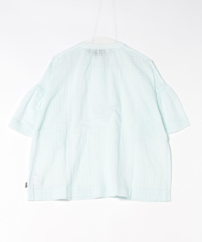プレイド シアーブラウス/PLAID SHEER BLOUSE