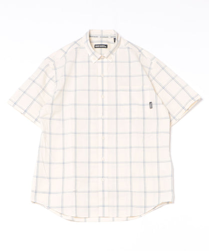 コットンリネン 半袖チェックシャツ/COTTON/LINEN SS CHECK SHIRT