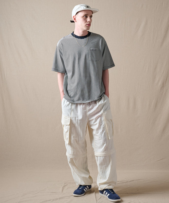 ナロー ボーダー 半袖ポケットTシャツ/NARROW BORDER SS PKT TEE