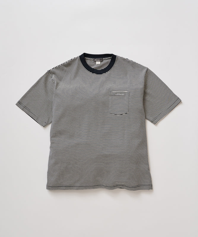 ナロー ボーダー 半袖ポケットTシャツ/NARROW BORDER SS PKT TEE