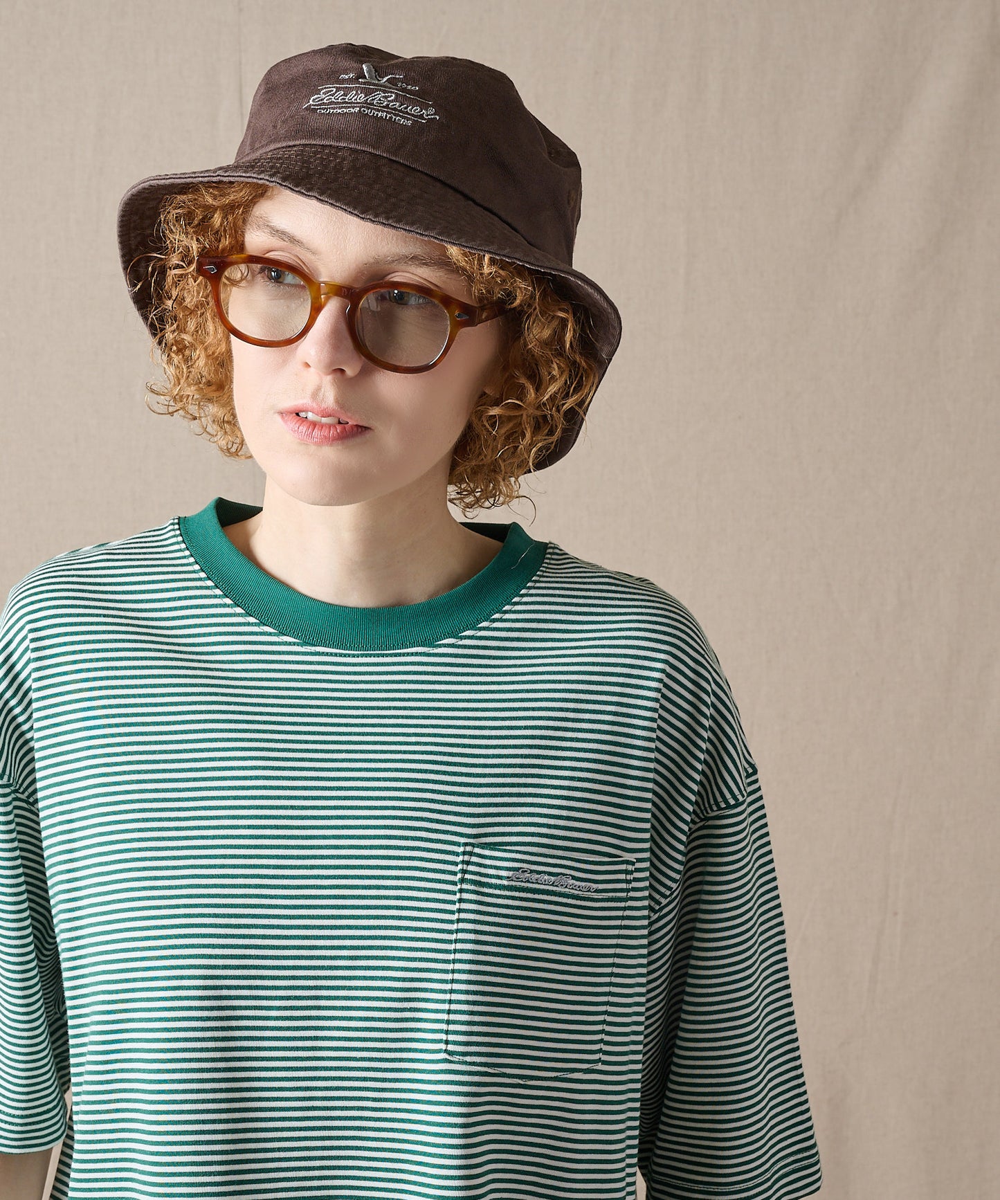 ナロー ボーダー 半袖ポケットTシャツ/NARROW BORDER SS PKT TEE
