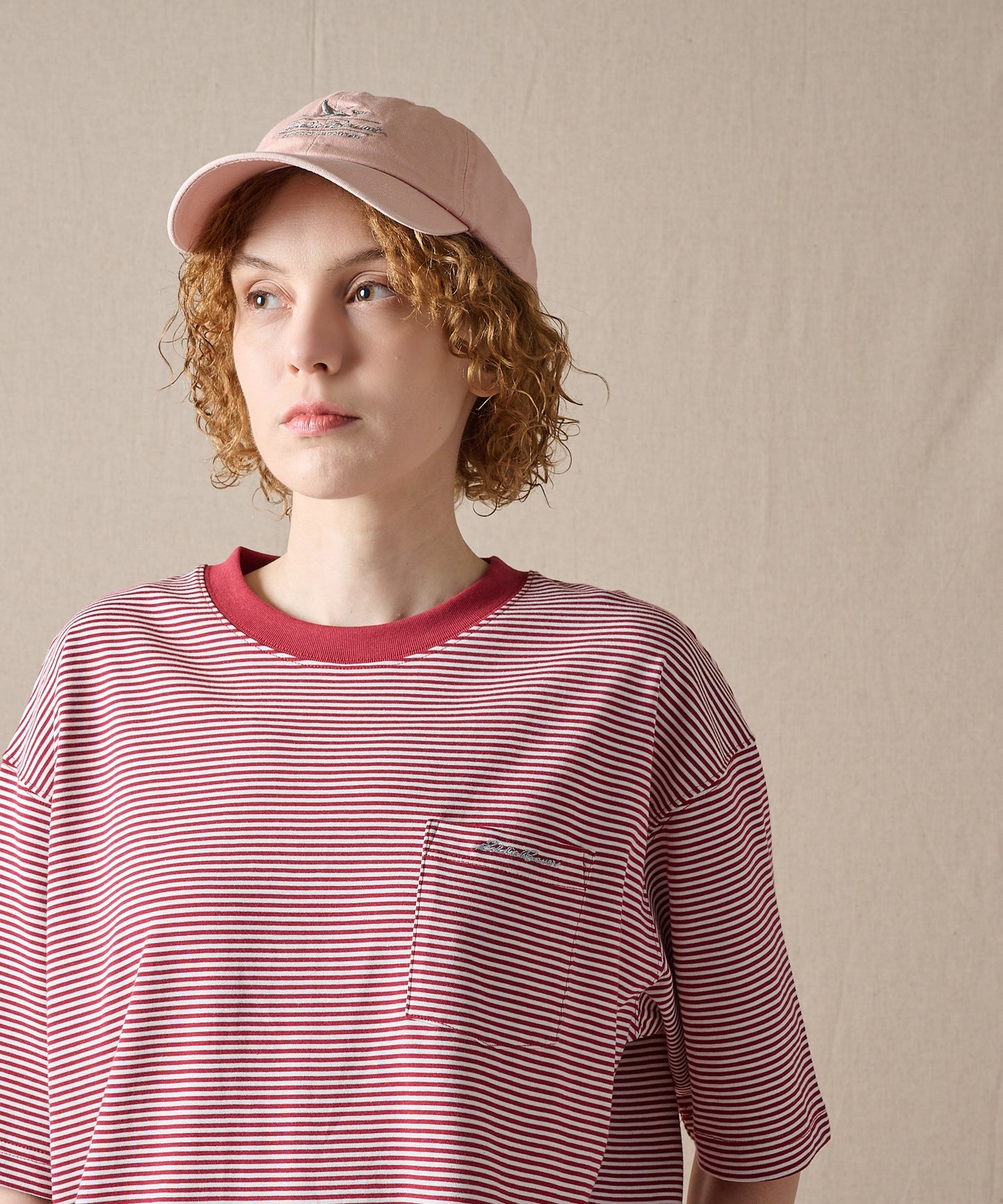 ナロー ボーダー 半袖ポケットTシャツ/NARROW BORDER SS PKT TEE