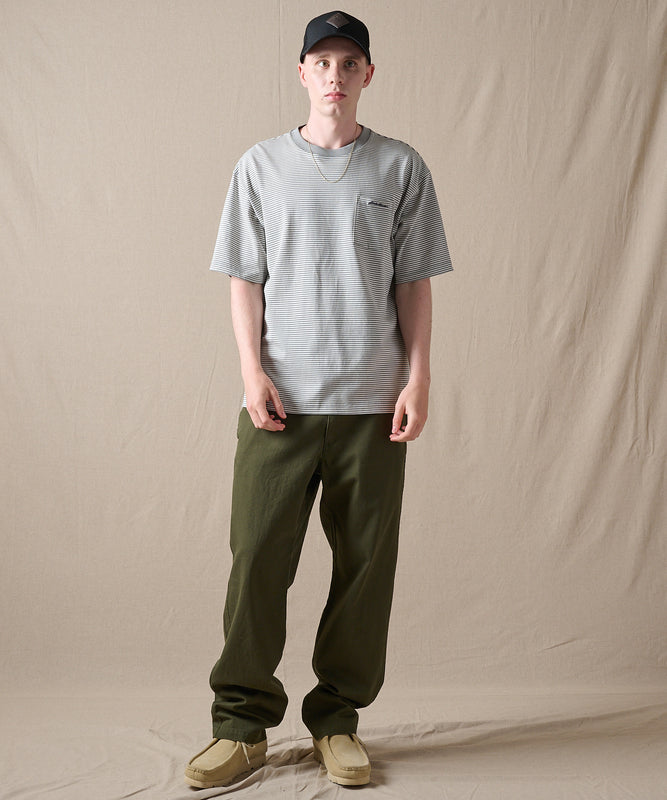 ナロー ボーダー 半袖ポケットTシャツ/NARROW BORDER SS PKT TEE
