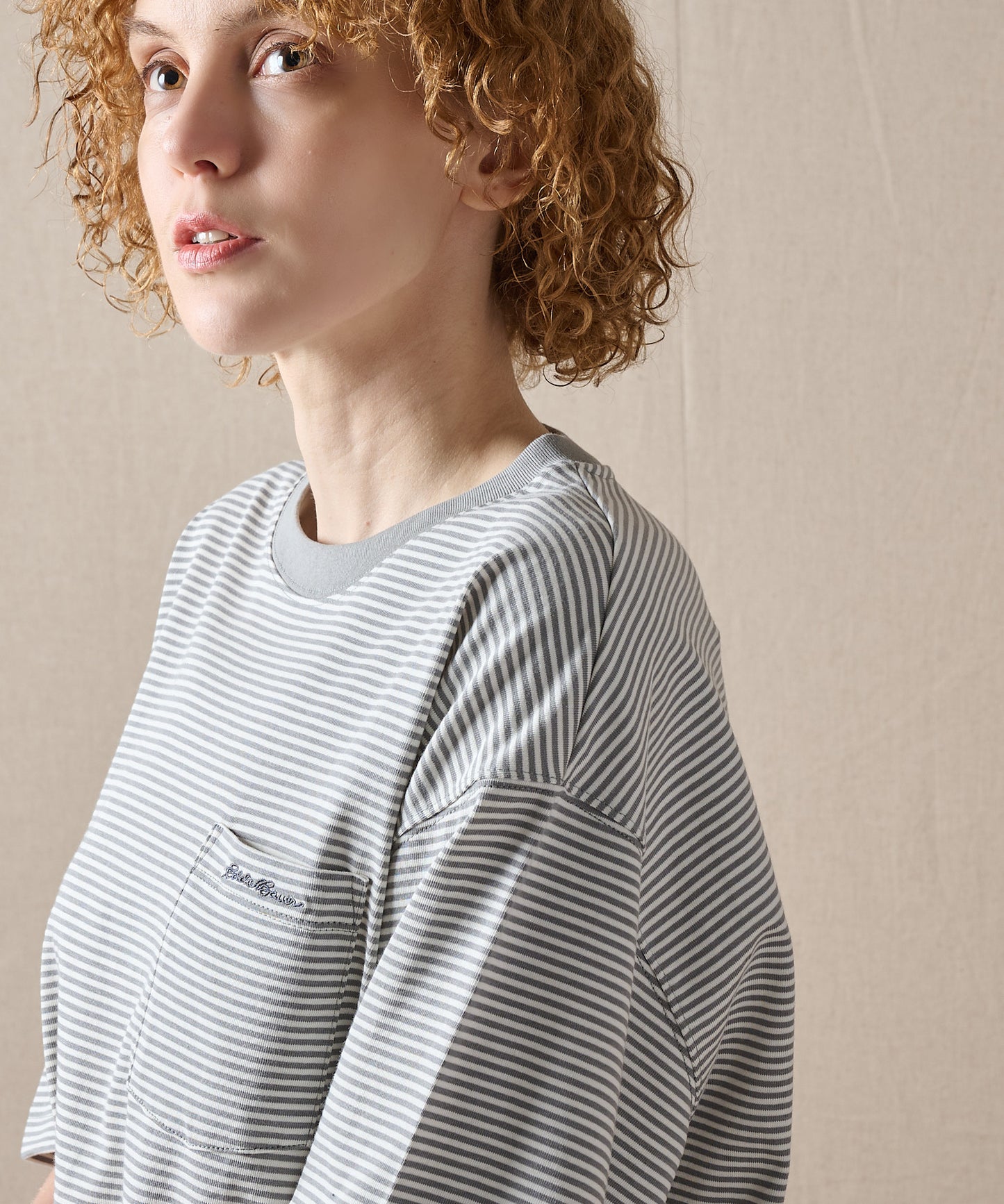 ナロー ボーダー 半袖ポケットTシャツ/NARROW BORDER SS PKT TEE