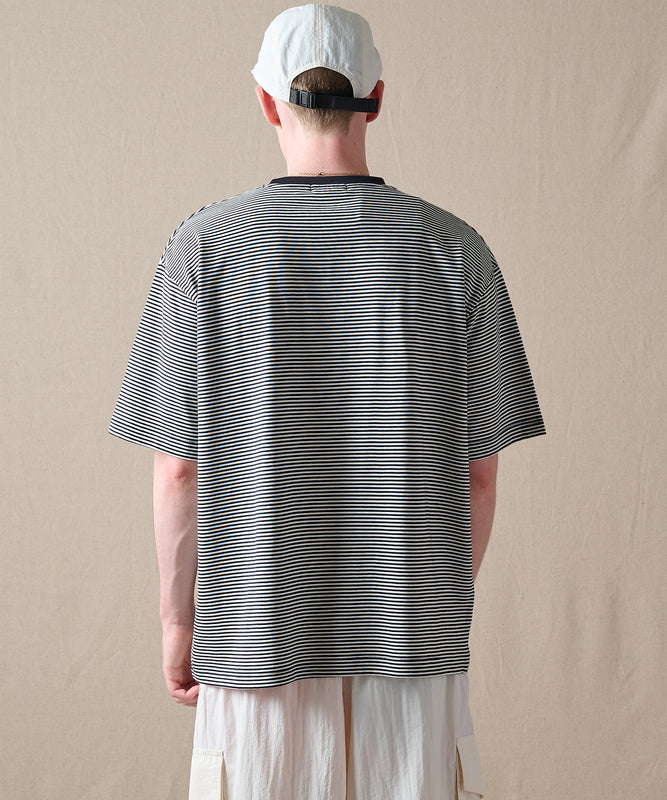 ナロー ボーダー 半袖ポケットTシャツ/NARROW BORDER SS PKT TEE