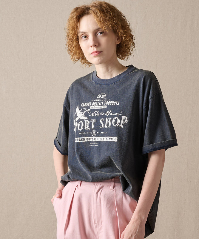 バードプリント 半袖Tシャツ/BIRD PRINT SS TEE