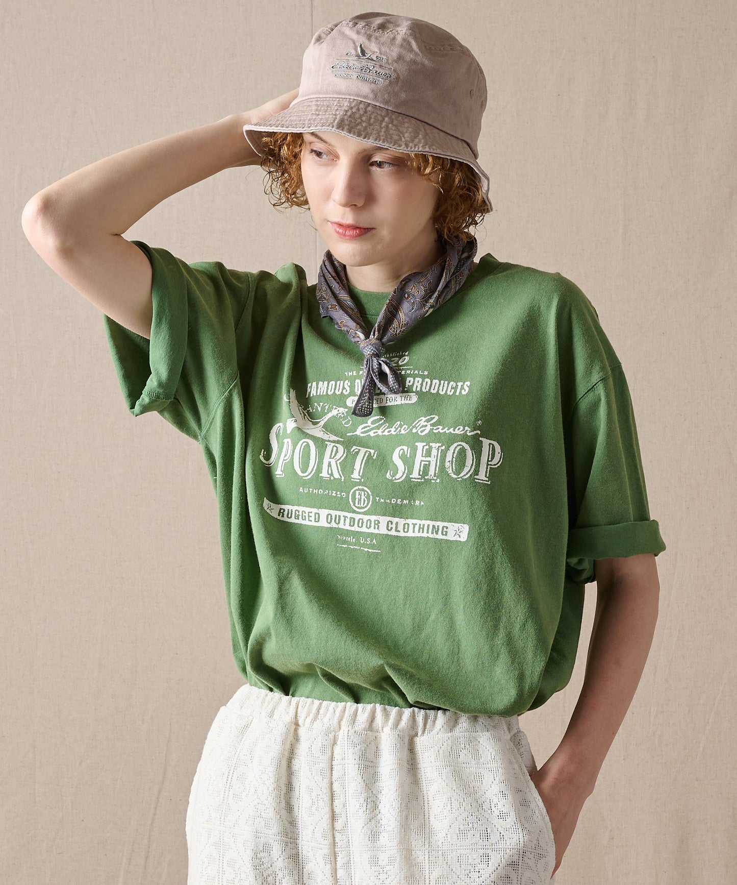 バードプリント 半袖Tシャツ/BIRD PRINT SS TEE
