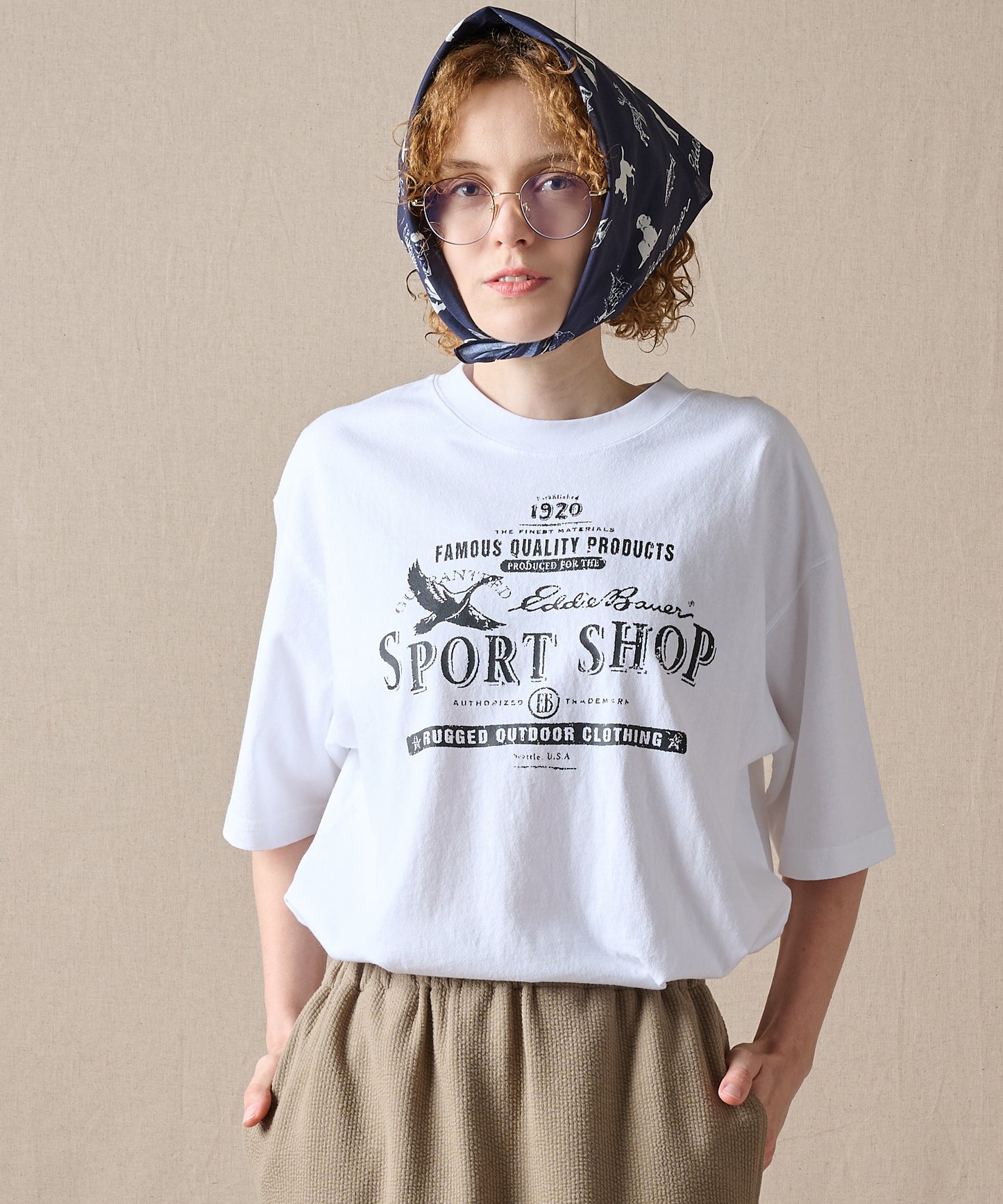 バードプリント 半袖Tシャツ/BIRD PRINT SS TEE