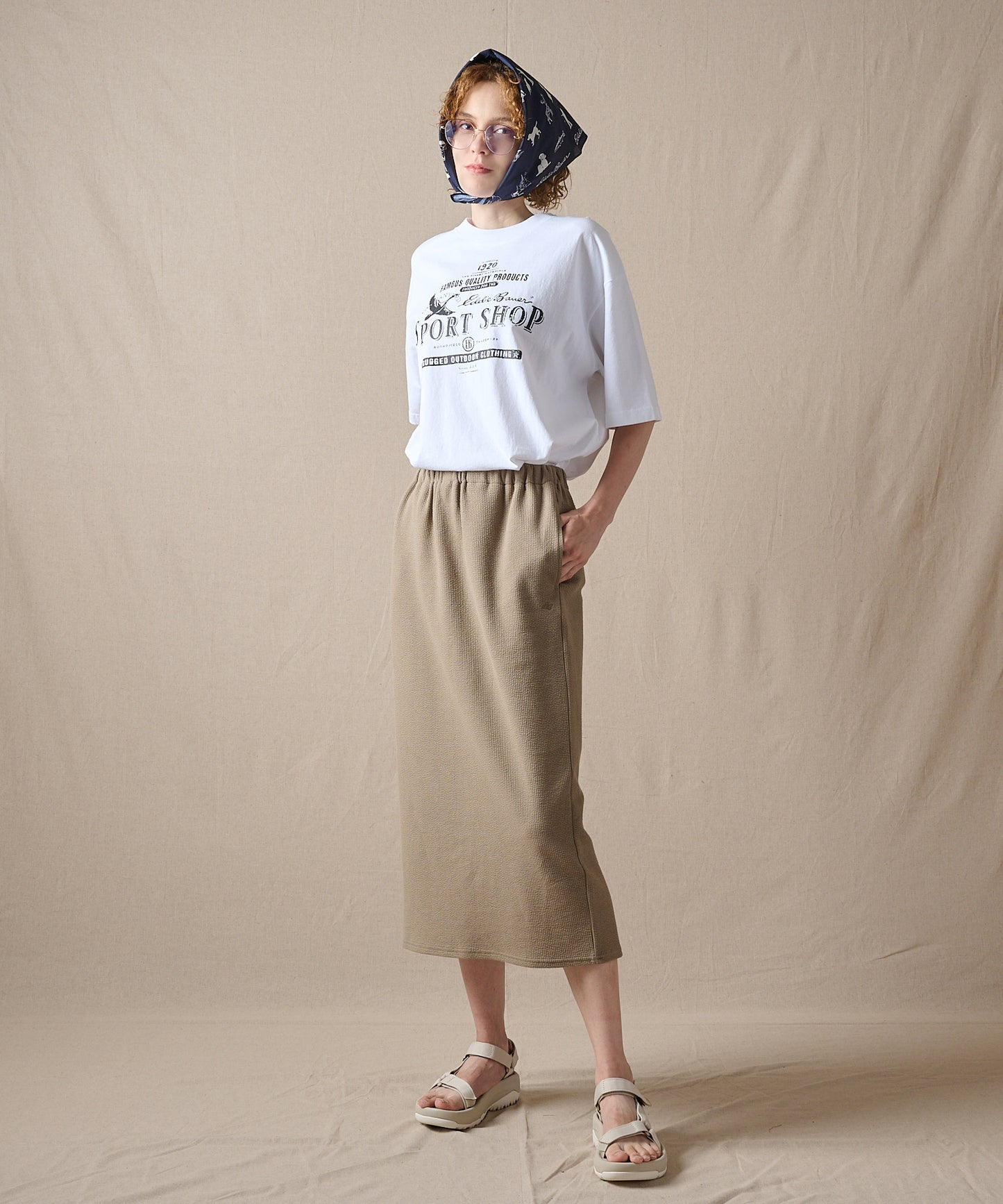 バードプリント 半袖Tシャツ/BIRD PRINT SS TEE