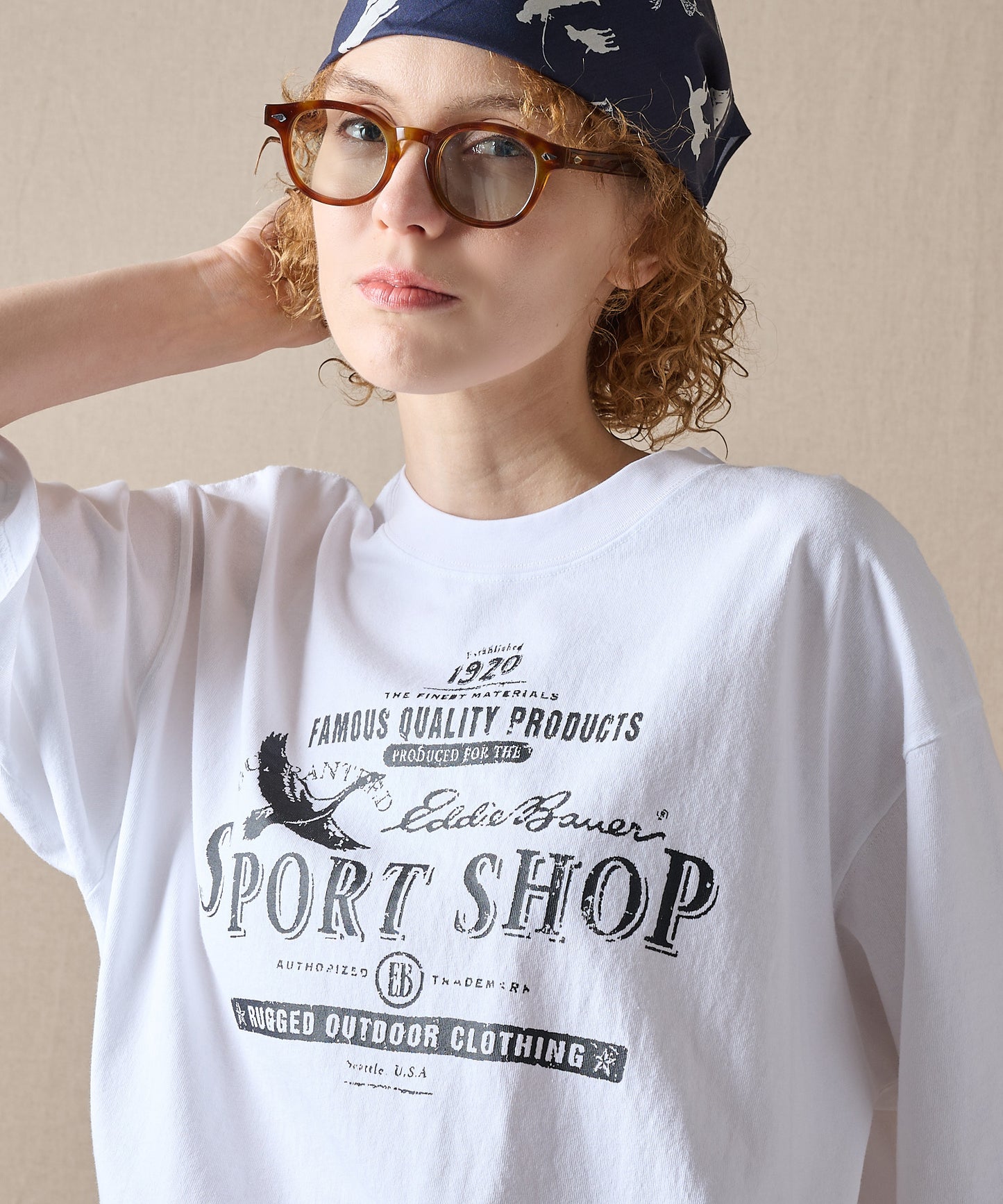 バードプリント 半袖Tシャツ/BIRD PRINT SS TEE