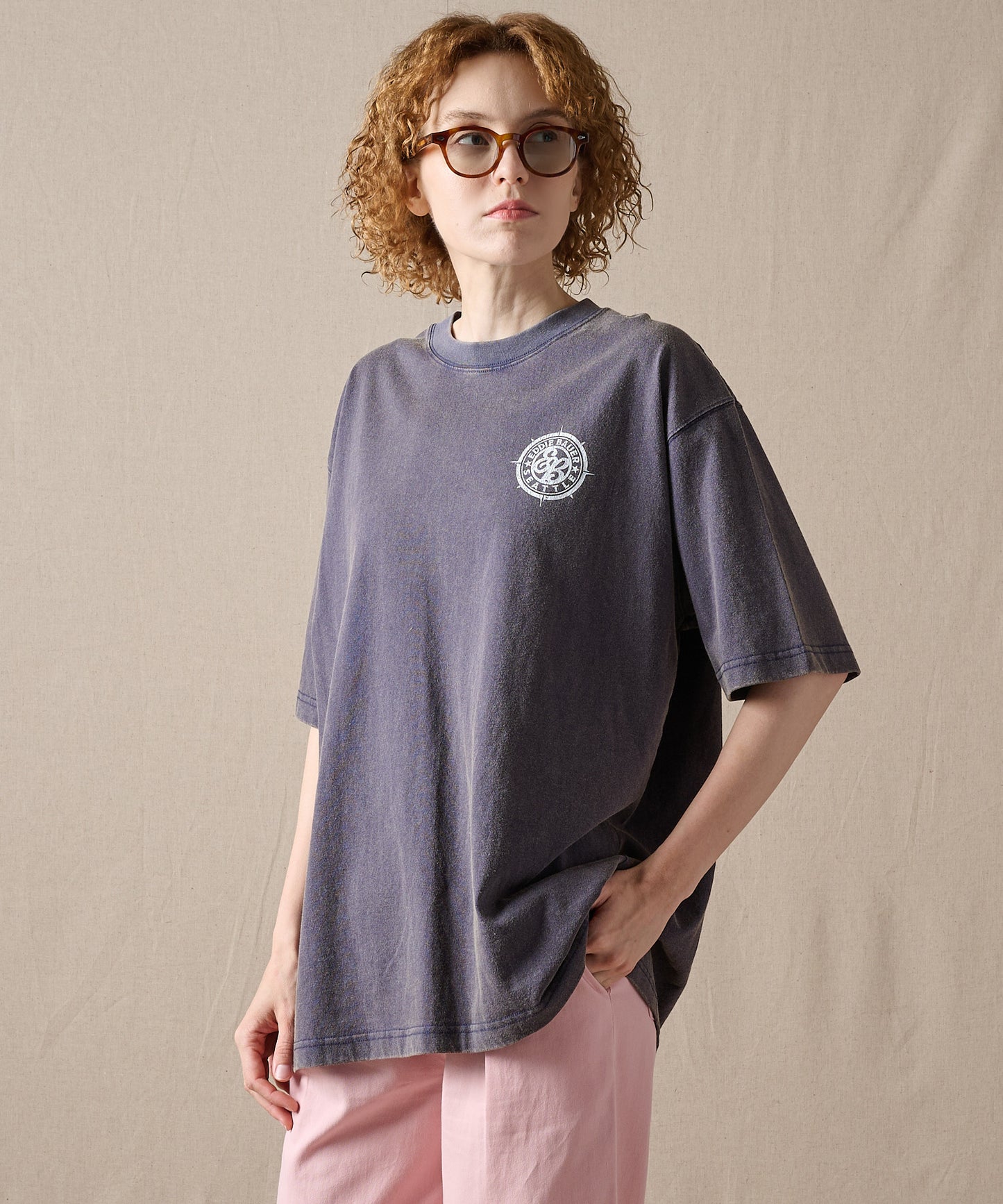コンパスプリント 半袖Tシャツ/COMPASS PRINT SS TEE