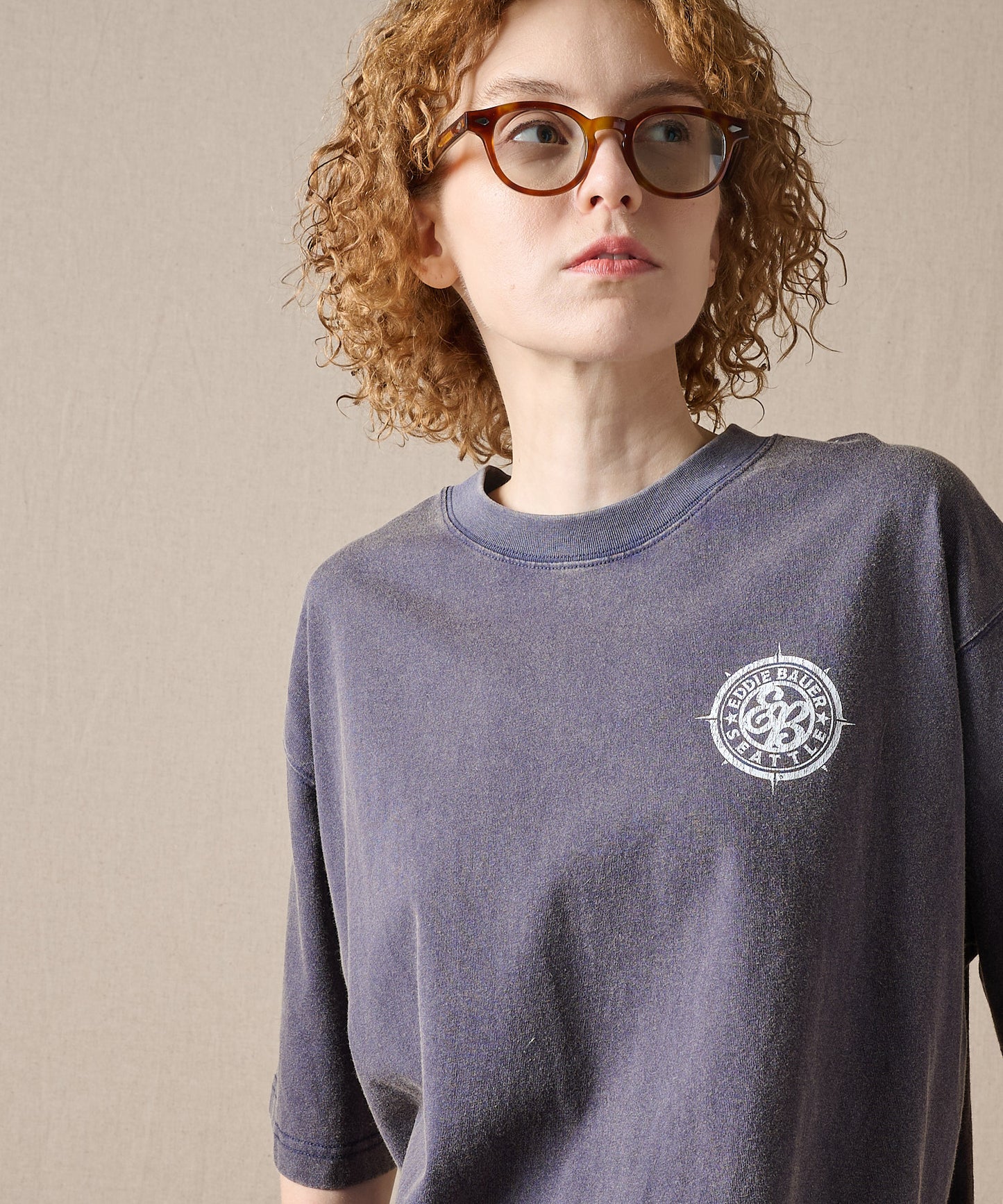 コンパスプリント 半袖Tシャツ/COMPASS PRINT SS TEE