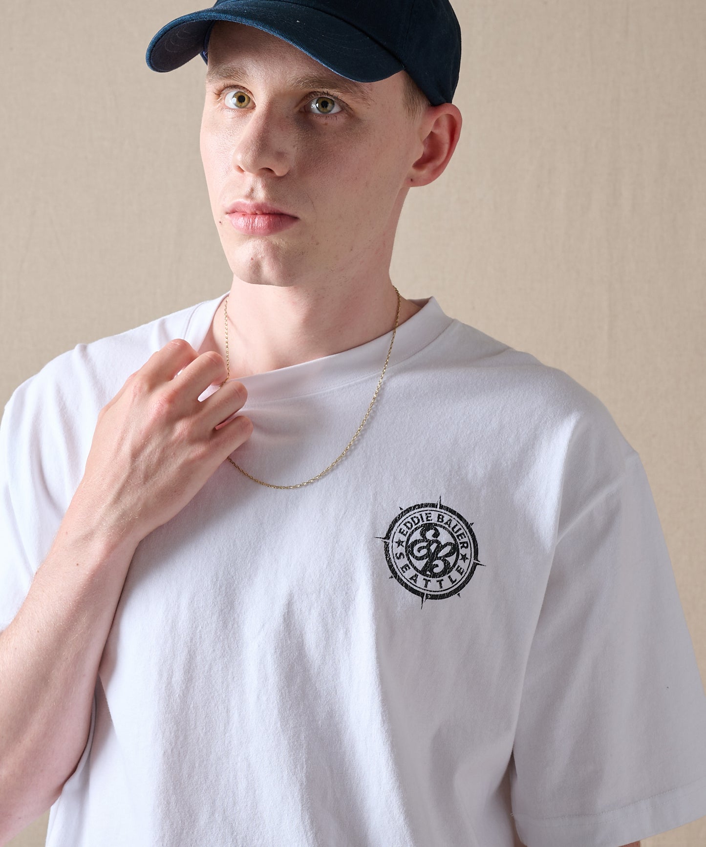 コンパスプリント 半袖Tシャツ/COMPASS PRINT SS TEE