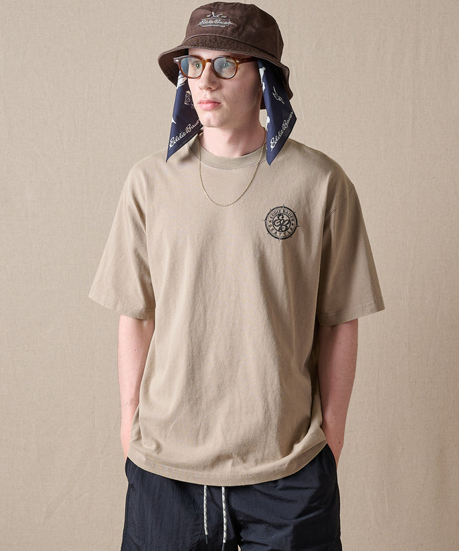 コンパスプリント 半袖Tシャツ/COMPASS PRINT SS TEE