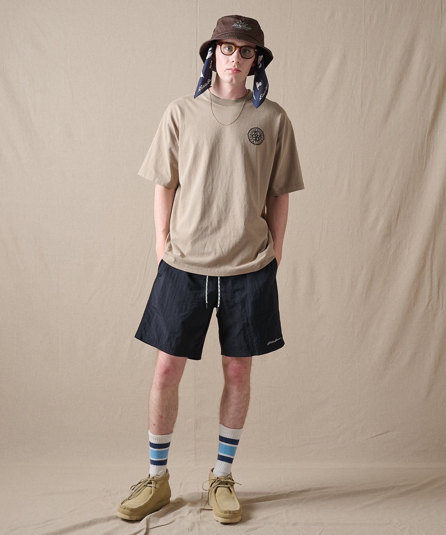 コンパスプリント 半袖Tシャツ/COMPASS PRINT SS TEE