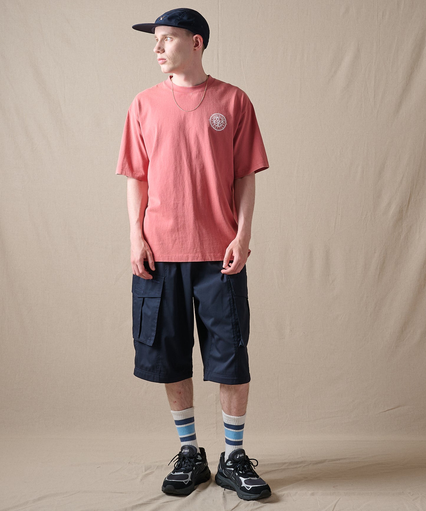 コンパスプリント 半袖Tシャツ/COMPASS PRINT SS TEE