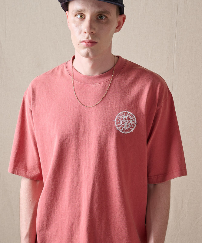コンパスプリント 半袖Tシャツ/COMPASS PRINT SS TEE