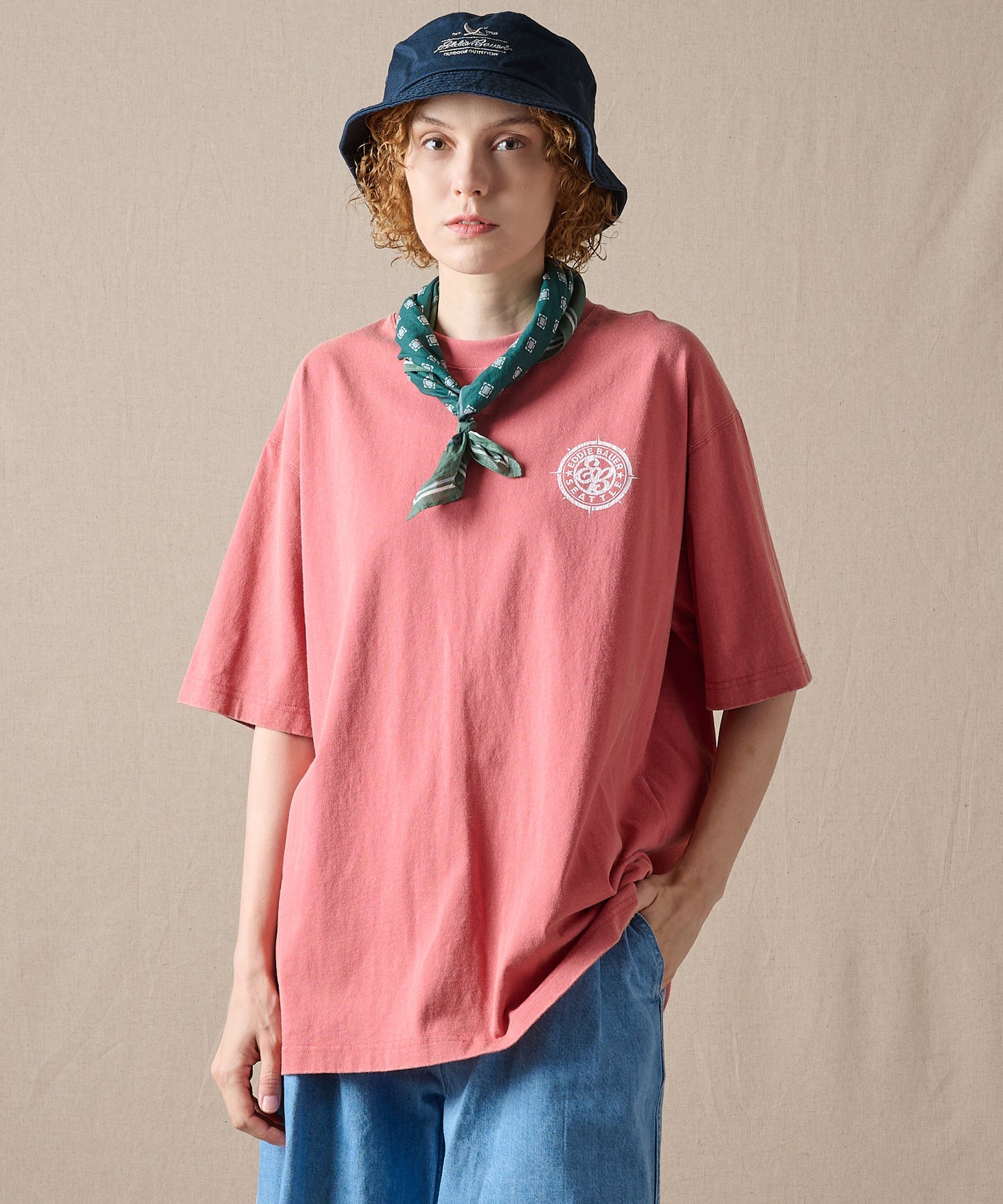 コンパスプリント 半袖Tシャツ/COMPASS PRINT SS TEE