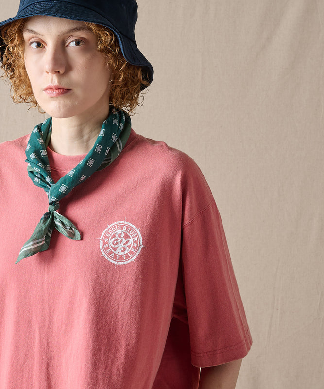 コンパスプリント 半袖Tシャツ/COMPASS PRINT SS TEE