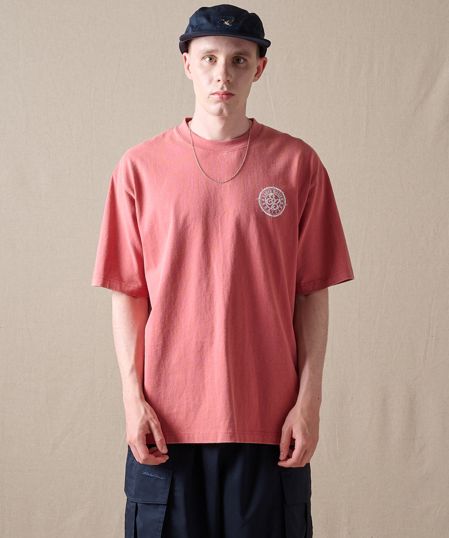 コンパスプリント 半袖Tシャツ/COMPASS PRINT SS TEE
