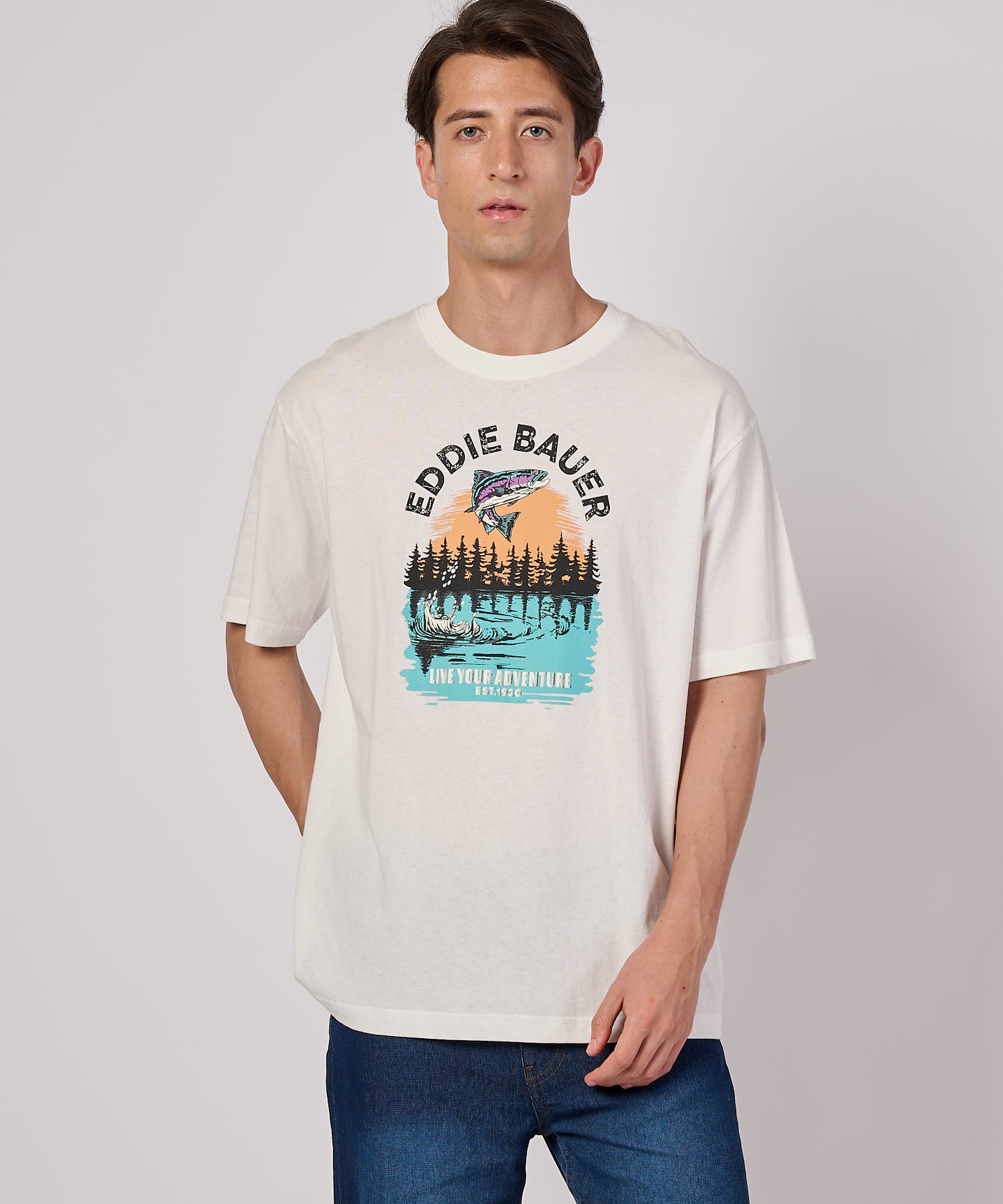グラフィックプリント 半袖Tシャツ/SS GRAPHIC PRINT TEE