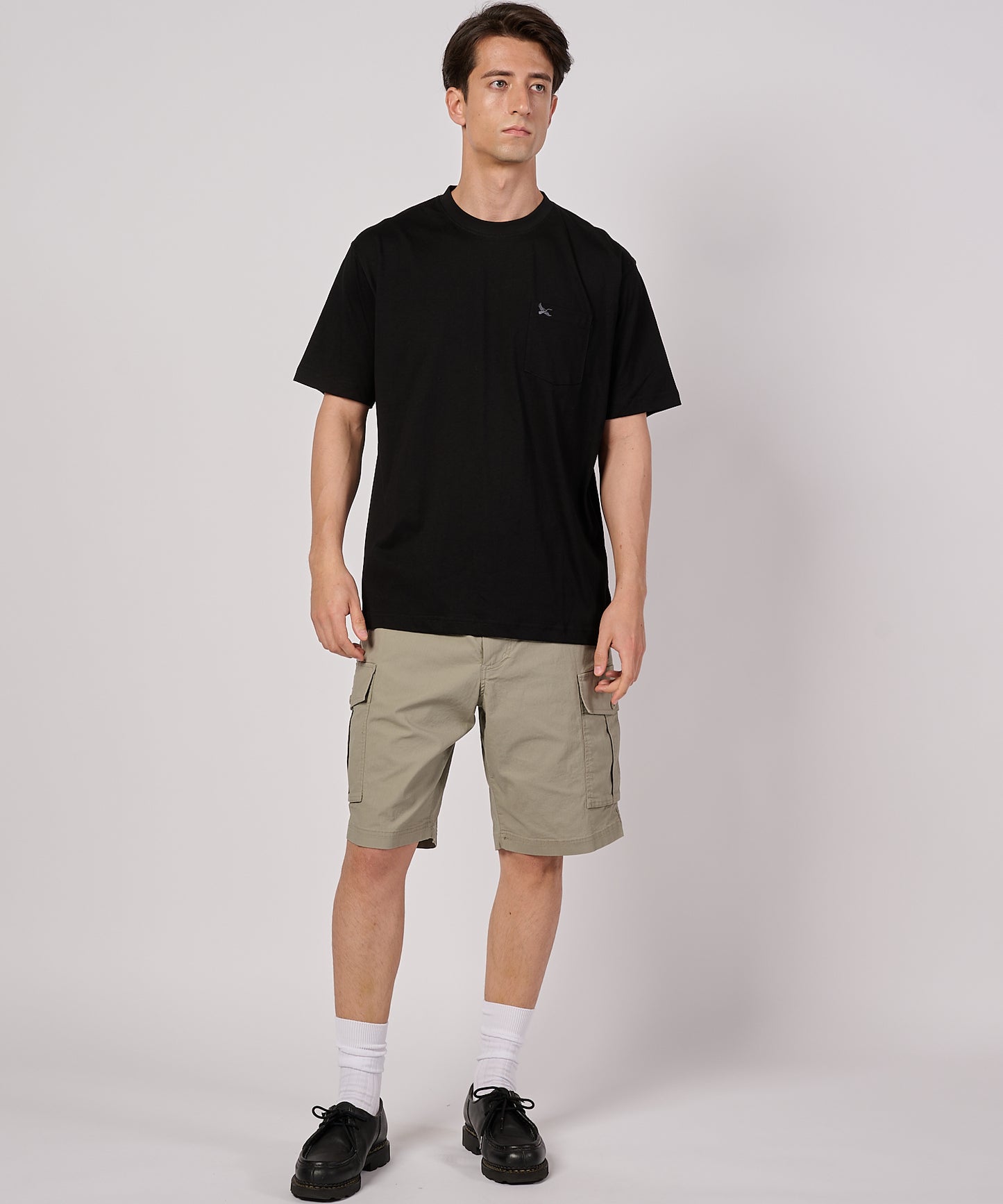 ワンポイント刺しゅう ポケット Tシャツ/ONE POINT EMB PKT TEE