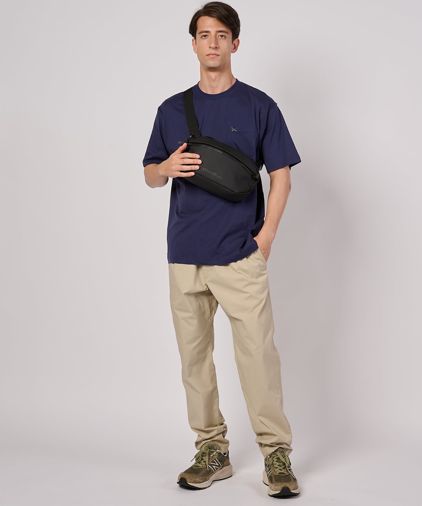 ワンポイント刺しゅう ポケット Tシャツ/ONE POINT EMB PKT TEE