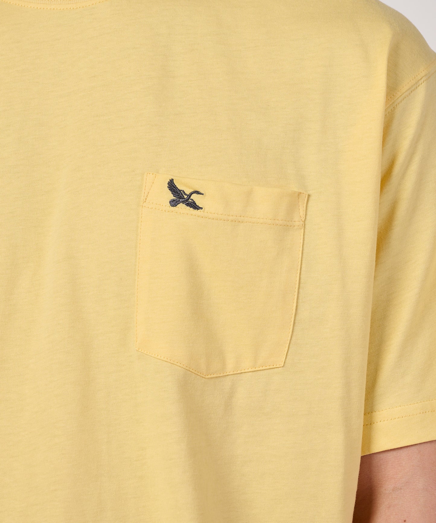 ワンポイント刺しゅう ポケット Tシャツ/ONE POINT EMB PKT TEE