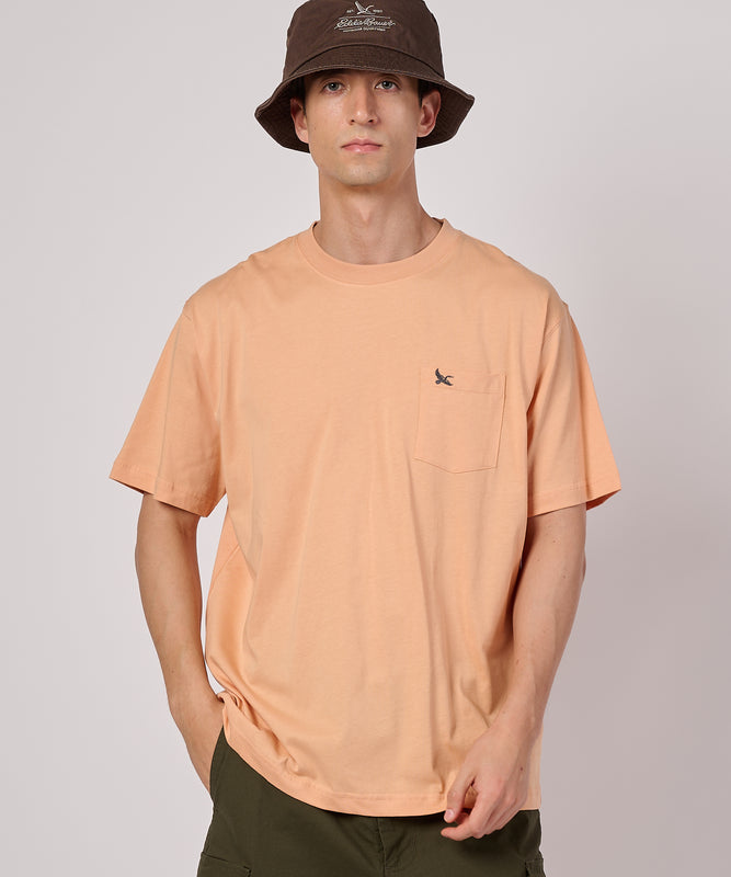 ワンポイント刺しゅう ポケット Tシャツ/ONE POINT EMB PKT TEE