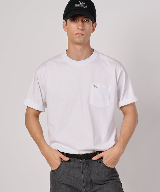 ワンポイント刺しゅう ポケット Tシャツ/ONE POINT EMB PKT TEE