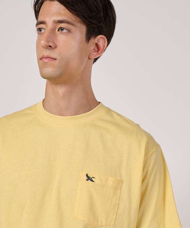 ワンポイント刺しゅう ポケット Tシャツ/ONE POINT EMB PKT TEE