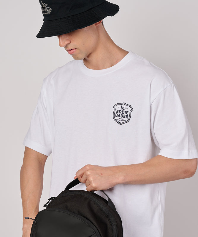 エンブレムロゴ プリントTシャツ/EMBLEM LOGO PRT TEE
