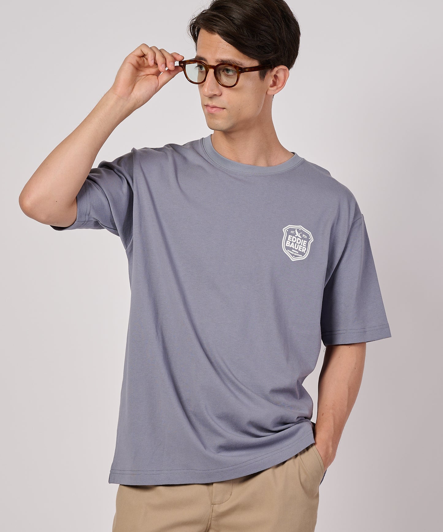 エンブレムロゴ プリントTシャツ/EMBLEM LOGO PRT TEE