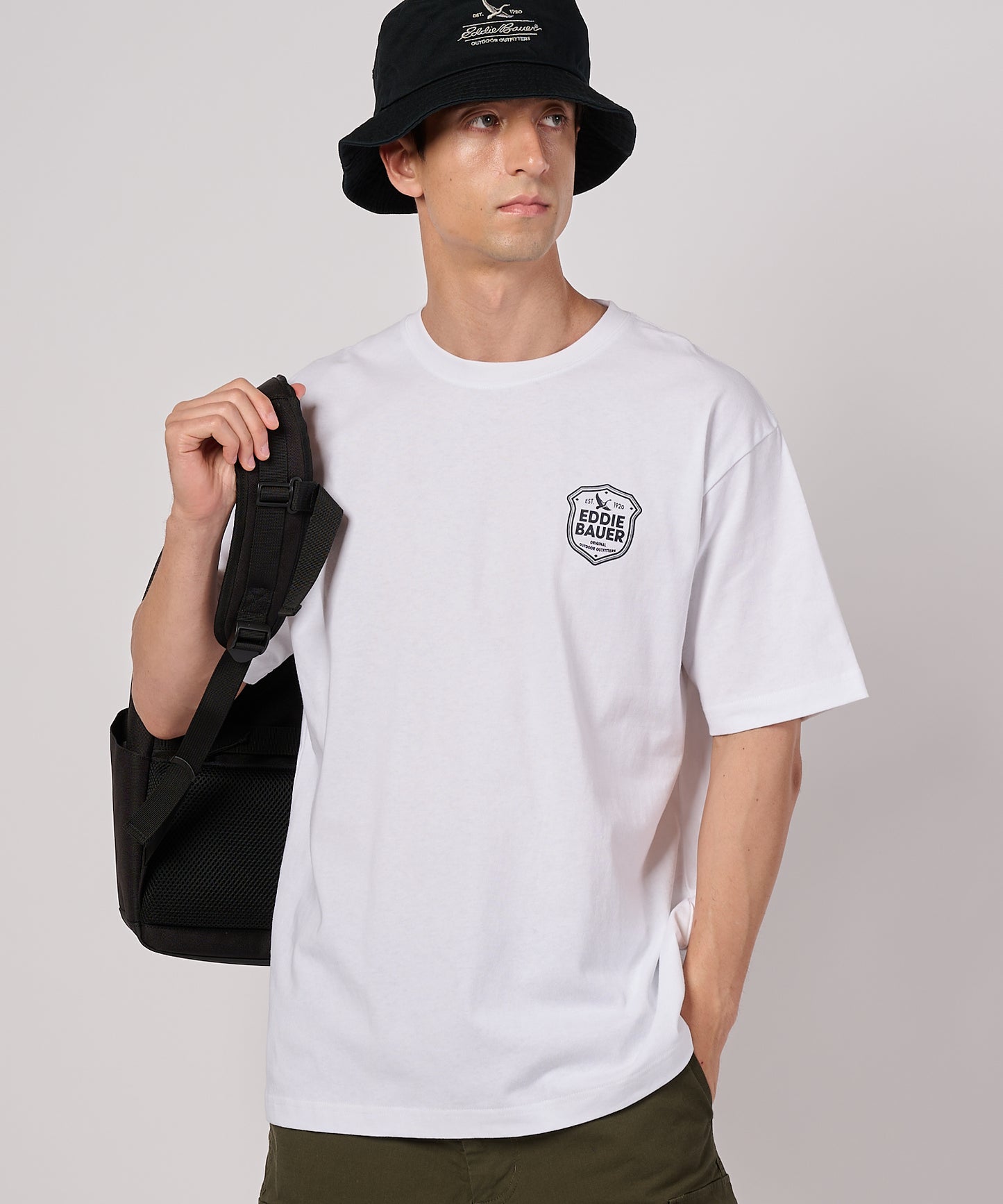 エンブレムロゴ プリントTシャツ/EMBLEM LOGO PRT TEE