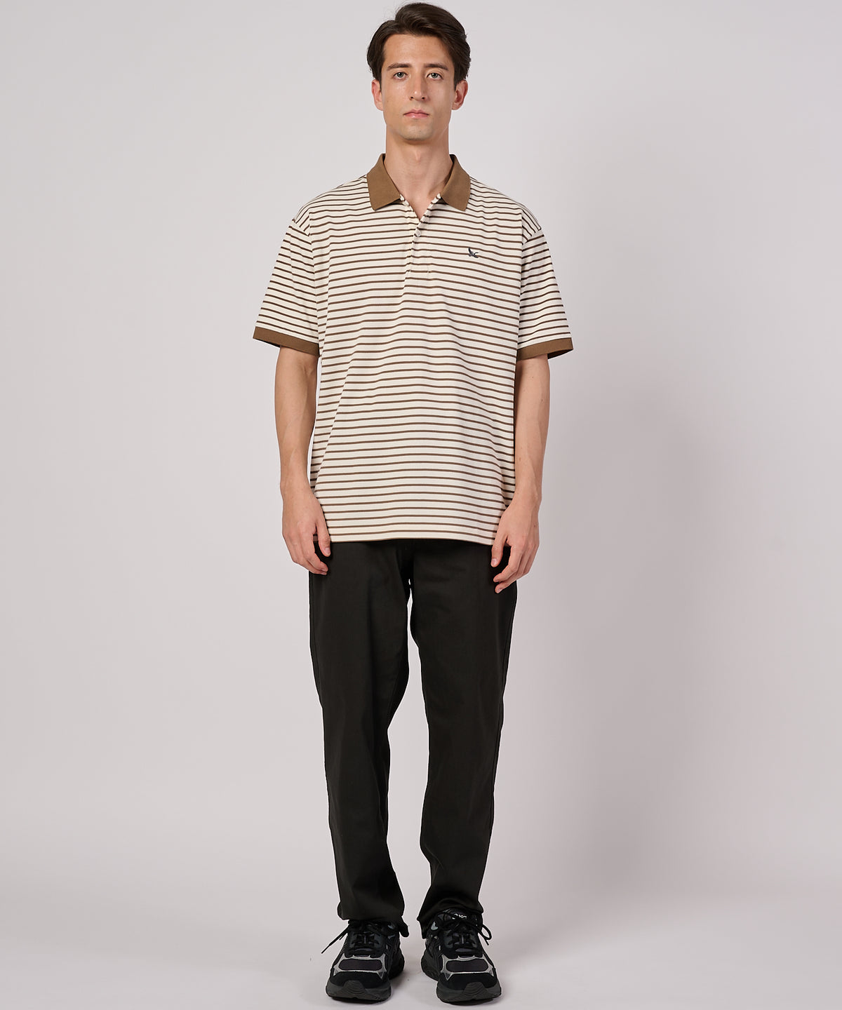 ボーダー フィールド 半袖ポロシャツ/BORDER SS FIELD POLO