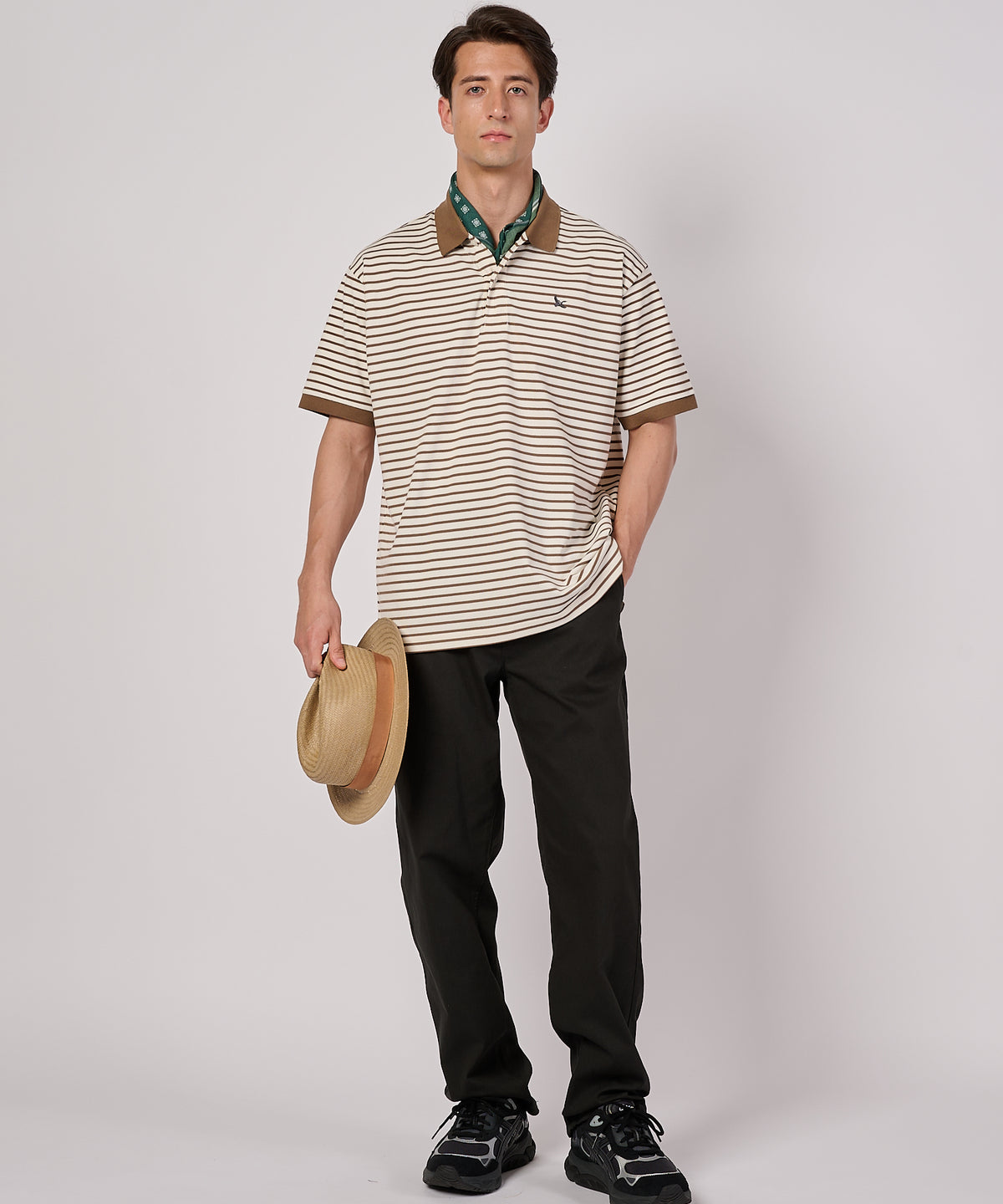 ボーダー フィールド 半袖ポロシャツ/BORDER SS FIELD POLO