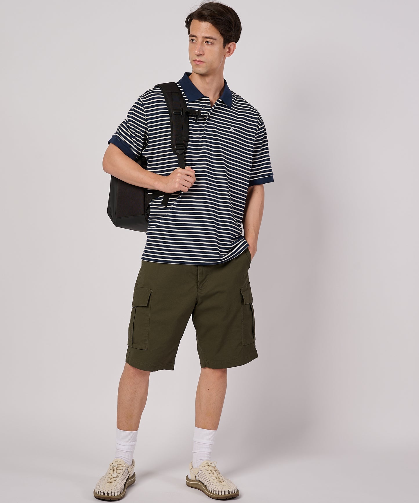 ボーダー フィールド 半袖ポロシャツ/BORDER SS FIELD POLO