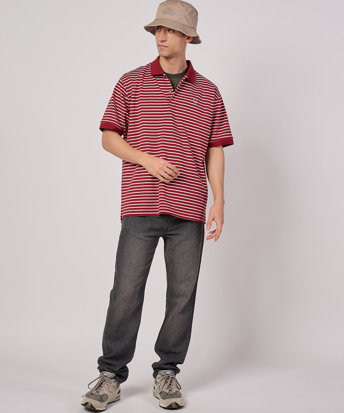 ボーダー フィールド 半袖ポロシャツ/BORDER SS FIELD POLO