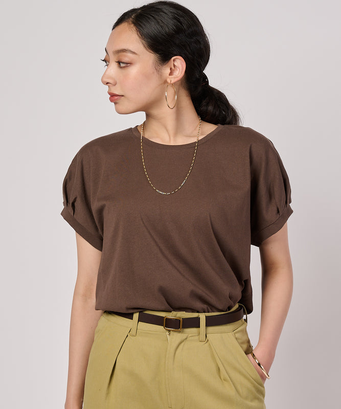タック スリーブレス ボックスTシャツ/TUCK SLEEVE SL BOX TEE
