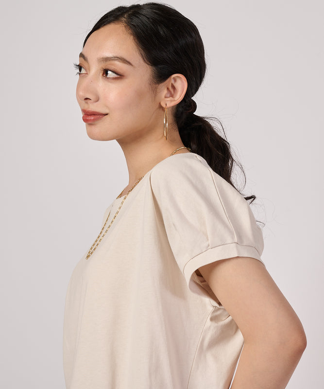 タック スリーブレス ボックスTシャツ/TUCK SLEEVE SL BOX TEE
