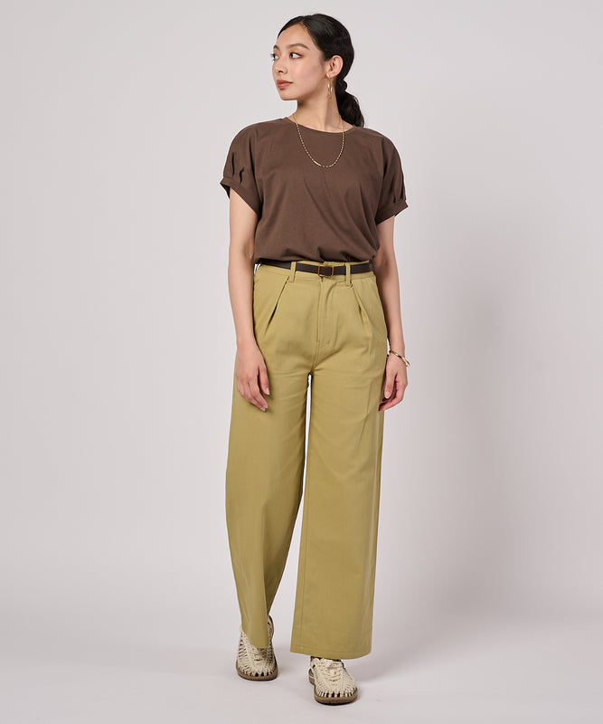 タック スリーブレス ボックスTシャツ/TUCK SLEEVE SL BOX TEE