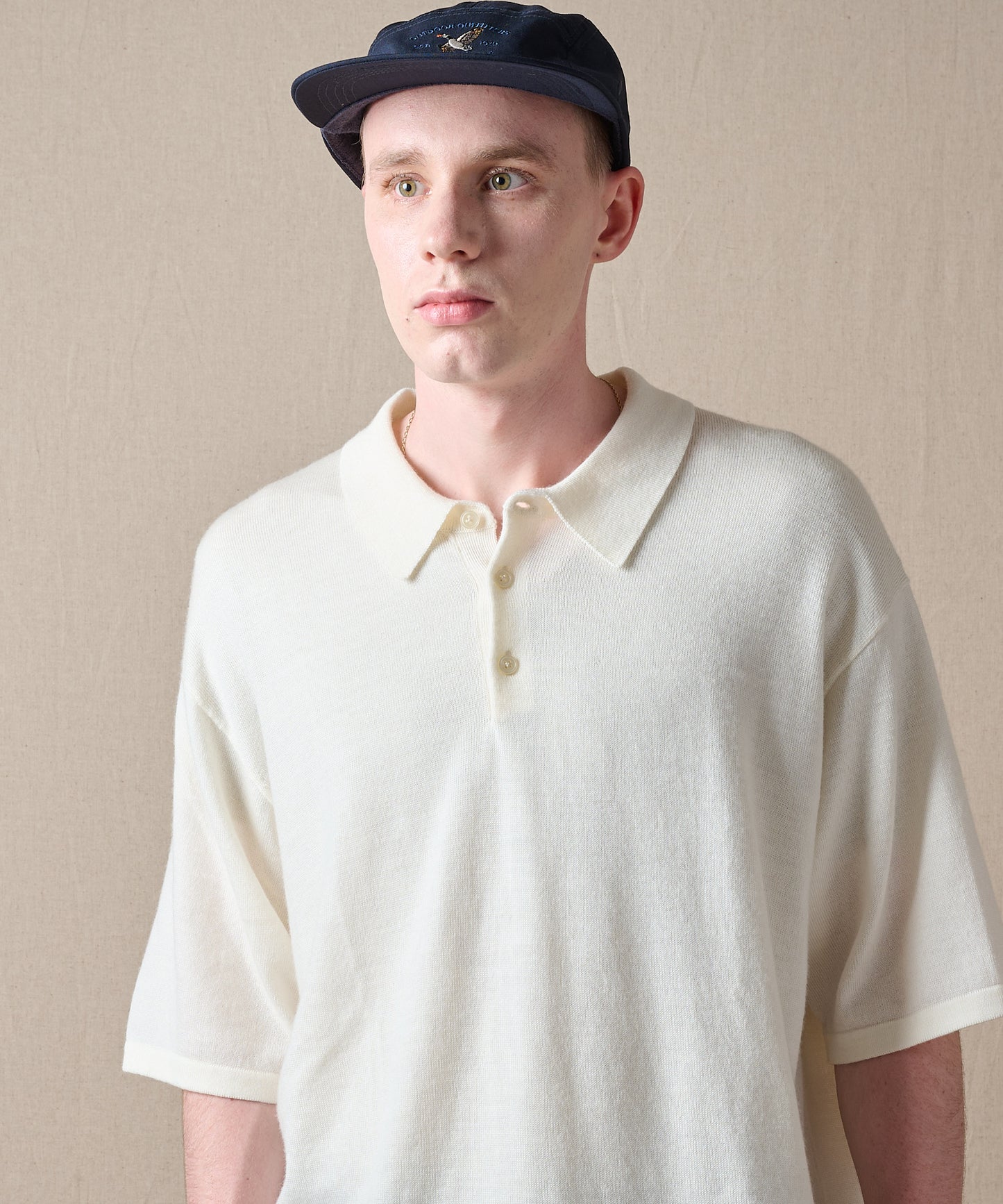 【予約】men's FUDGE×Eddie Bauer ウールニットポロシャツ/WOOL KNIT POLO