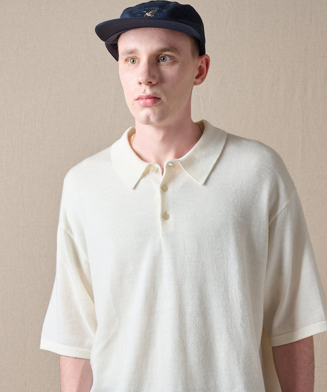 【予約】men's FUDGE×Eddie Bauer ウールニットポロシャツ/WOOL KNIT POLO