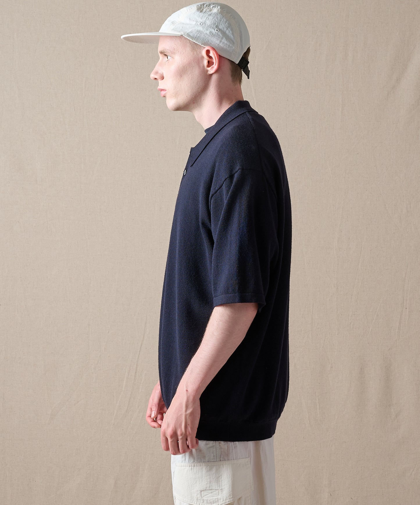 【予約】men's FUDGE×Eddie Bauer ウールニットポロシャツ/WOOL KNIT POLO